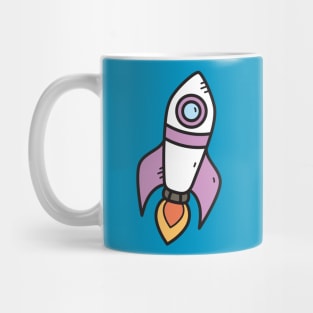 Rocket Cartoon Mug